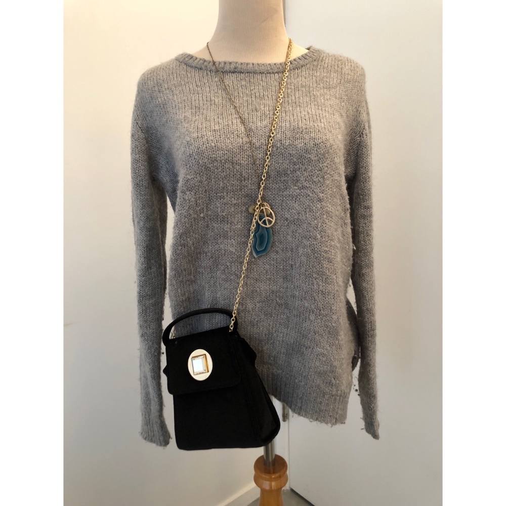 Cozy, Gray Sweater